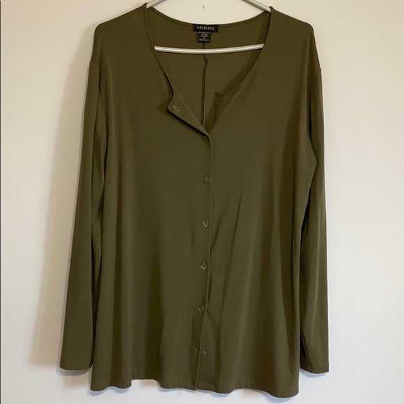 Army green blouse - Picture 1 of 3